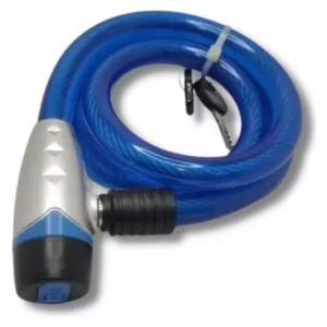 Trava Articulada Gold Para Moto/Bicicleta Azul Multiponto 1,50M