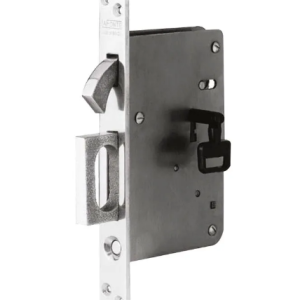 Fechadura 1422 bico de papagaio 55mm cromada com puxador