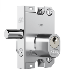 Fechadura Stam 2001 Porta De Vidro Cromada oval