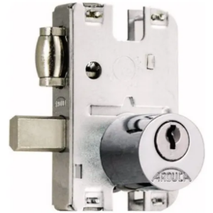 Fechadura Arouca Pivotante Rolete Trinco para Porta de Vidro Inox