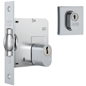 Fechadura Rolete Pivotante Stam 1005 Quadrada acetinado