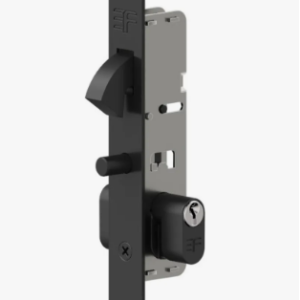 Fechadura 3f porta de correr Bico de Papagaio 6115/50pp-s Preta