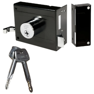 Fechadura 3F Portao Sobrepor Tetra preto