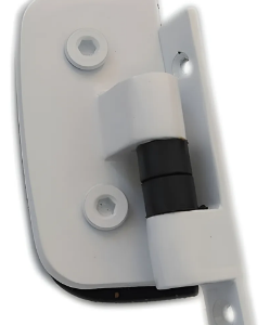 Dobradiça Hela 1115 para Box de Vidro V/A Hela Branca