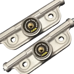 Fechadura Lateral Chave Tetra Agl Sobrepor (par) Cinza Cinza