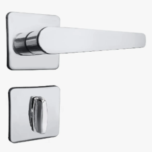 Fechadura Ágata União Mundial Ros Quad Ban 40mm Cromada