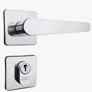 Fechadura Ágata União Mundial Ros Quad Ext 40mm Cromada