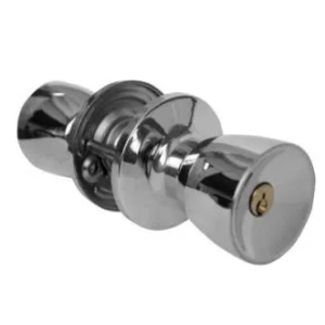 Fechadura Gold Porta Divisória Tubular Cromada 90mm